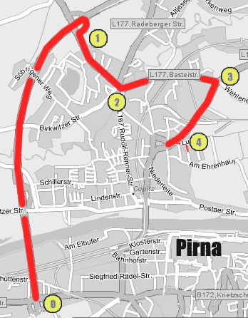 Stadtplan Pirna